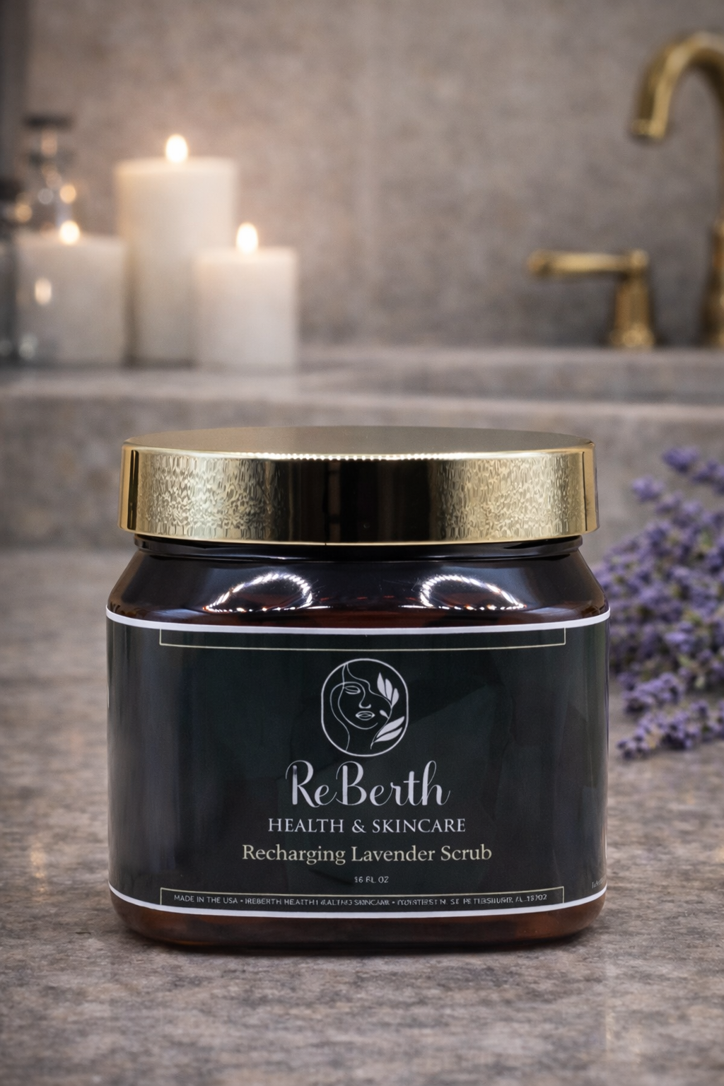 Recharging Lavender Scrub - 16oz