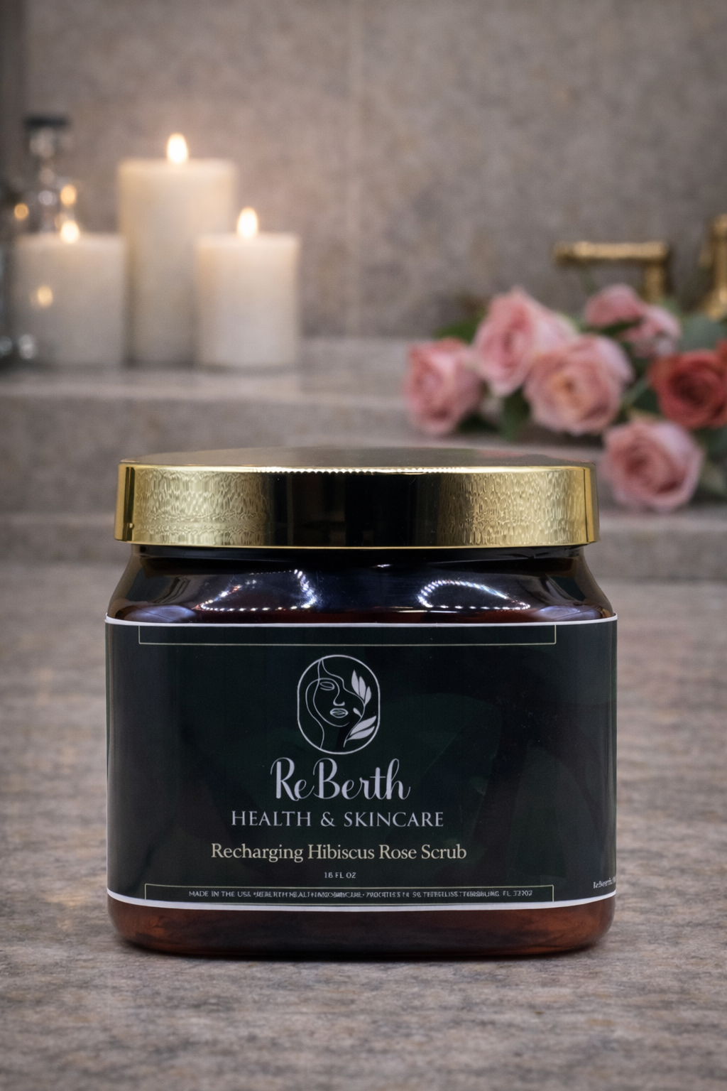 Recharging Hibiscus Rose Scrub - 16oz