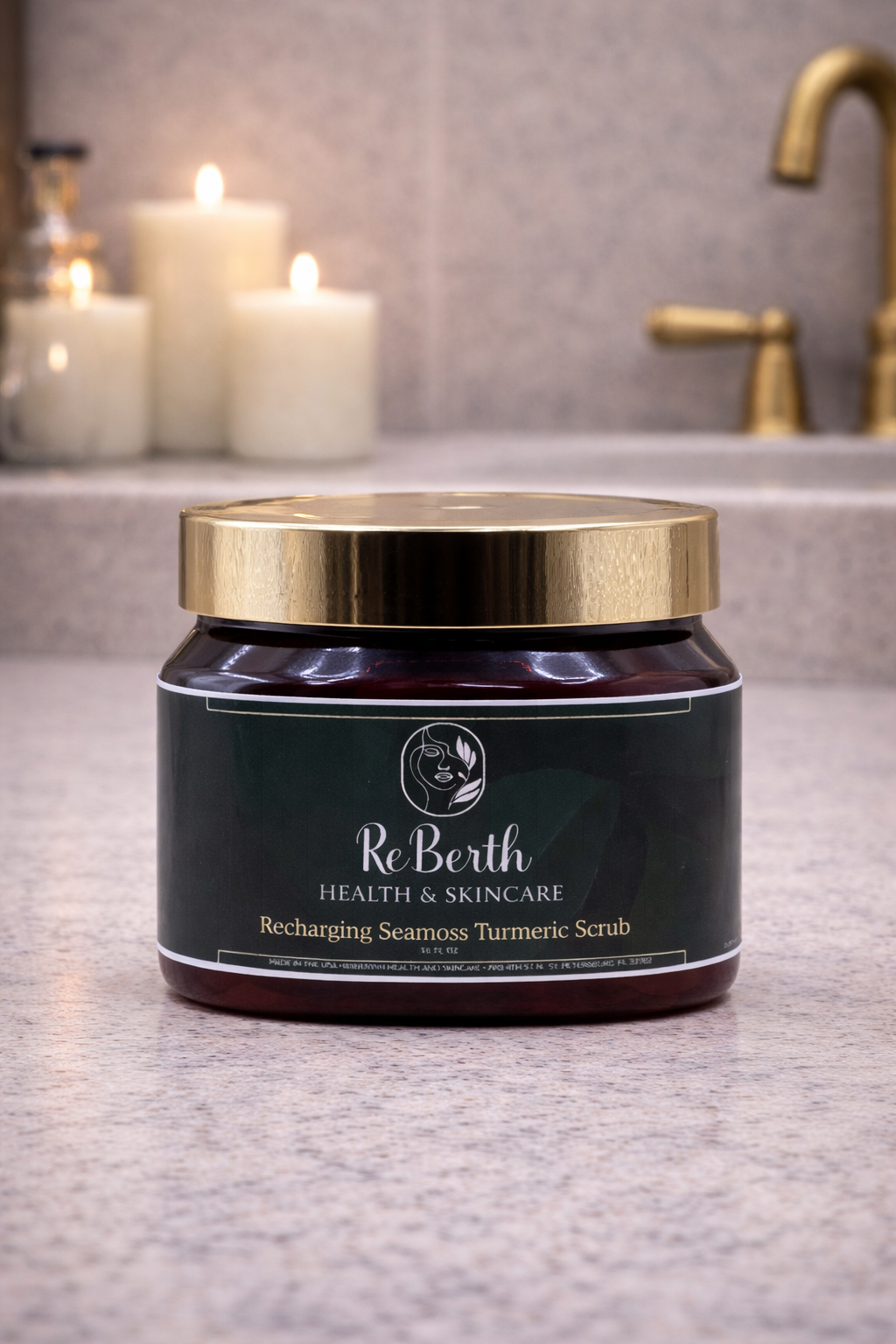 Recharging Sea moss Turmeric Scrub -16oz